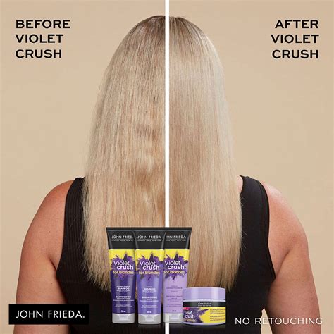 John Frieda Violet Crush Daily Purple Shampoo For Blonde Hair Peroxide Ammonia Free 10 1 Fl
