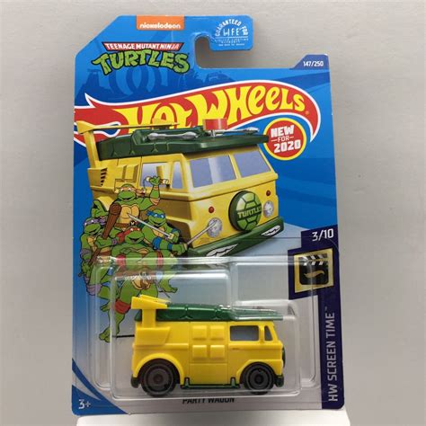 Hot Wheels Party Wagon Tmnt Teenage Mutant Ninja Turtles Hw Screen Time