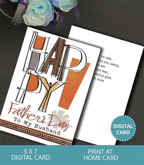 Happy Fathers Day To My Husband Fathers Day Card Card For Dad Funny