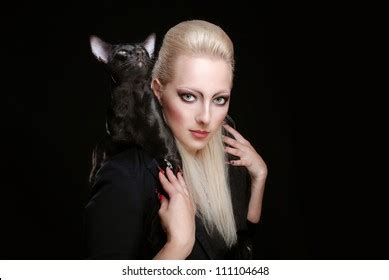 1 234 Naked Woman Cat Images Stock Photos Vectors Shutterstock