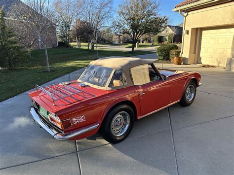 1976 Triumph Tr 6 Convertible Red For Sale