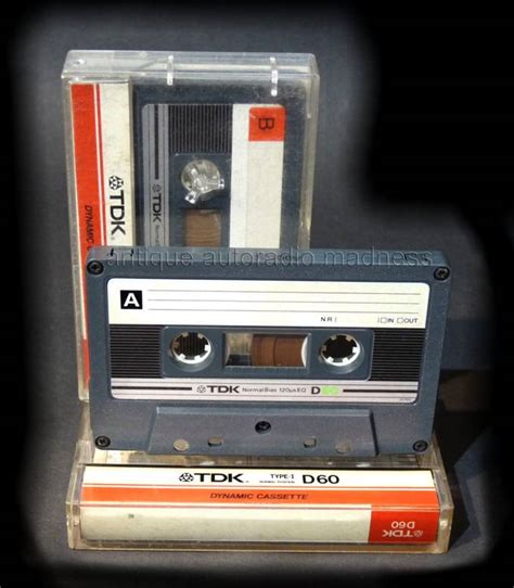 Music Audio Tape Vintage Mini Cassette Compact Cassette Mini K7 TDK