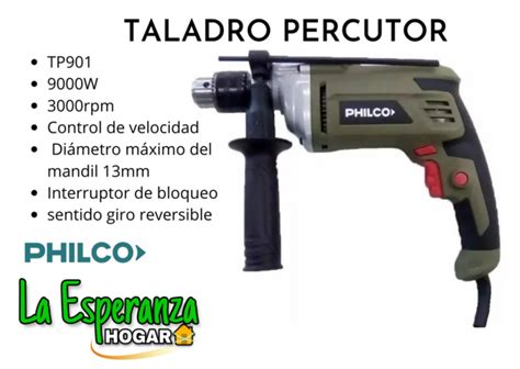 TALADRO PERCUTOR PHILCO 900W Comprar En La Esperanza