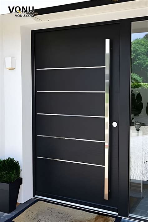 Sleek And Stylish Modern Front Door Design Door Design Front Door