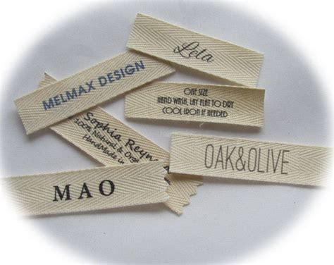 Name Clothing labels, Sew in labels for your Name, Boutique or shop ...