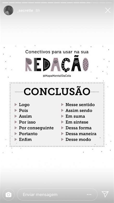 conclusão conectivos | Dicas de ensino, Estudos para o enem, Palavras ...