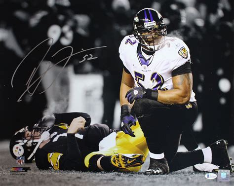 Ray Lewis Autographed Signed Baltimore Ravens Photo Bas Pf