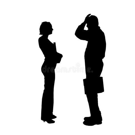 Two People Arguing Silhouette Stock Illustrations – 161 Two People ...