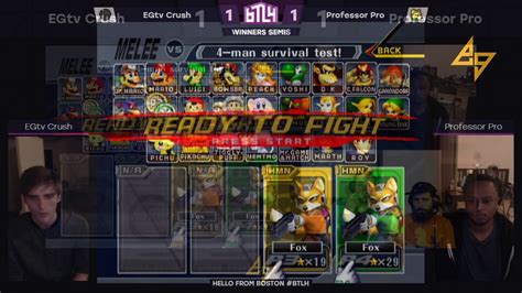 Btlh I Egtv Crush Red Fox Vs Professor Pro Green Fox Melee