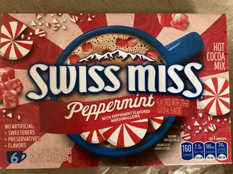 SWISS MISS PEPPERMINT Hot Cocoa Mix Box Packs Brand New PicClick UK