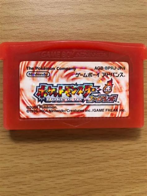 Pokemon Fire Red Cartridge Gba