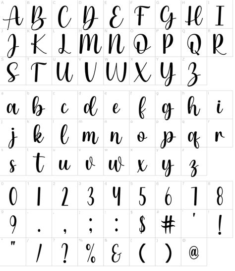 Schriftart Hanging Download