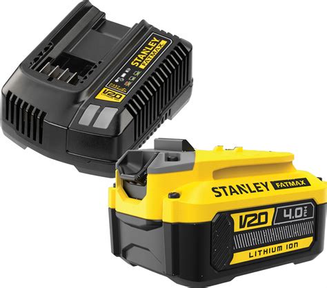 STANLEY AKUMULATOR 4,0Ah + ŁADOWARKAV20 Stanley (SFMCB14M1) • Cena ...