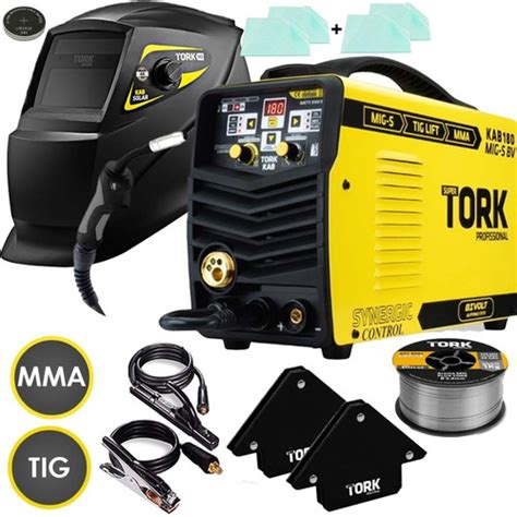 Solda Inversora A Mig Mma Tig Lift Kit Super Tork Parcelamento