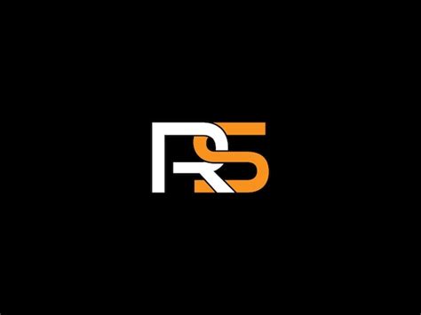 Premium Vector | RS logo design