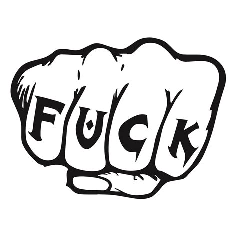 Fuck Fist Vis Alle Stickers FolieGejl Dk