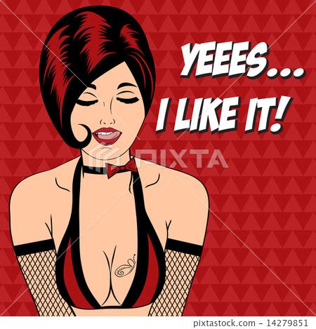 Sexy Horny Woman In Comic Style Xxx Illustration Stock Illustration Pixta