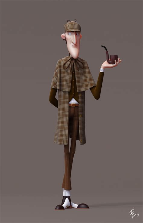 Sherlock Holmes On Behance Character Design Cartoon Character Design