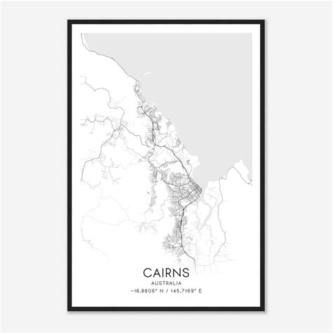 Custom Cairns Australia Map Poster - Mapmory