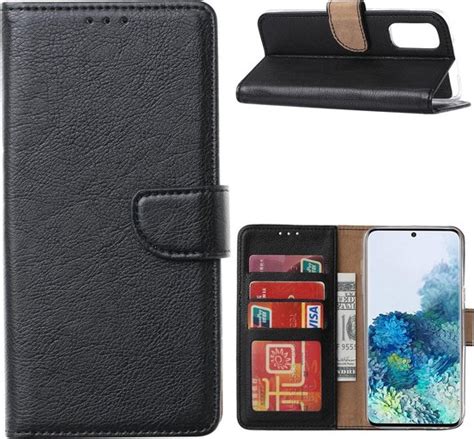 Samsung S20 Fe Hoesje Samsung Galaxy S20 Fe Bookcase Wallet Case Zwart