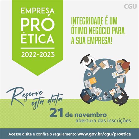 Empresa Pró Ética 2022 2023 abre inscrições a partir de 21 de novembro