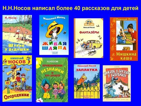 Носов рассказы для детей читать с картинками