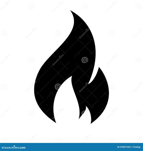 Icono De La Llama Del Fuego Ilustraci N Del Vector Ilustraci N De