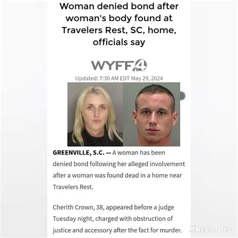Cherith Crown 38 arrested with Michael Clarkson 39 in Connection to