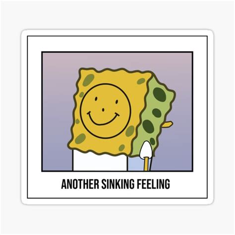 Sad Spongebob Sticker For Sale By Cxllmedev Redbubble