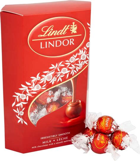 Lindt Lindor Milk Chocolate Truffles Box Large Approx 26 Balls 337g C