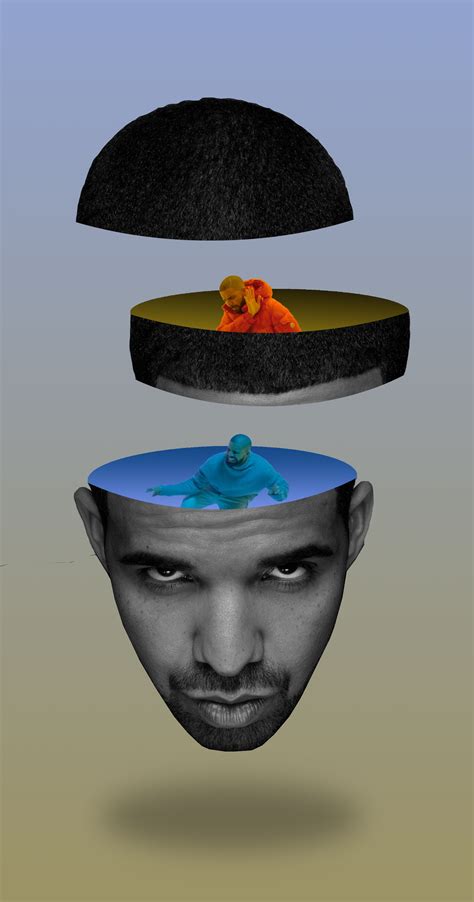 drake inside his head | Photoshop, Zelfgemaakt