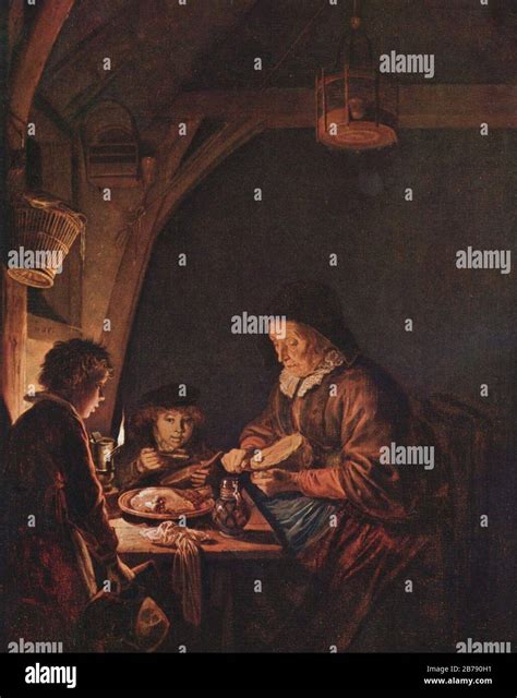 gerard dou  stock photo alamy