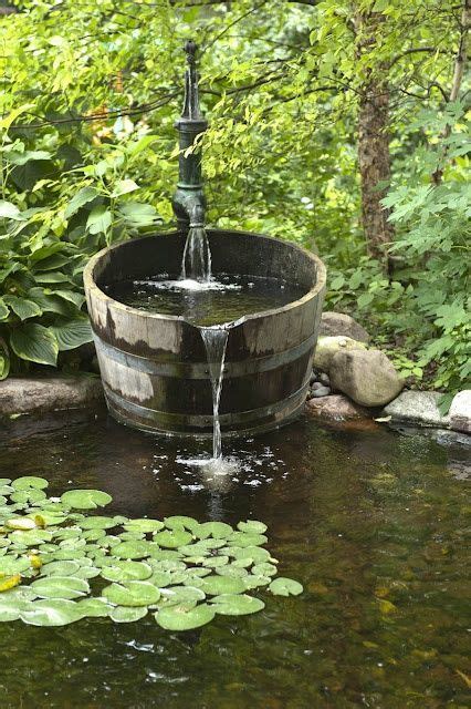 19 Creative Uses For Old Wine Barrels Outdoors Water Features In