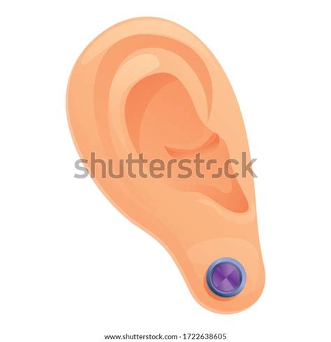 Jewel Ear Piercing Icon Cartoon Jewel