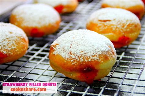 Strawberry Jam Filled Donuts Cook N Share World Cuisines