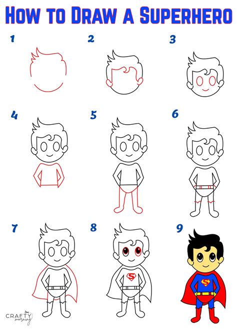 drawing a superhero 9