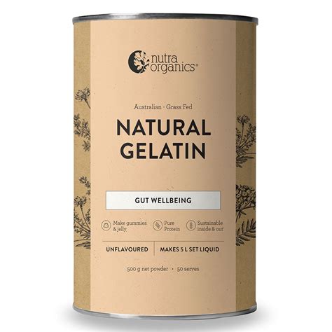 Nutra Organics Natural Gelatin Powder Unflavoured G