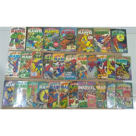 SUPER HERÓIS MARVEL do 1 ao 29 da RGE Obs todas em ótimo estado as