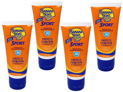 Banana Boat Sport Ultra Spf 30 Sunscreen Lotion Travel Size 3oz 4