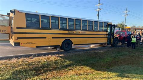 School Bus With Students On Board Involved In Multi Vehicle Crash In