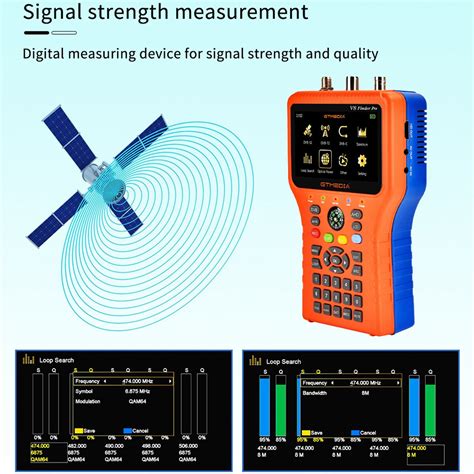 GTMEDIA V8 Finder Pro TV Signal Finder Meter DVB S S2 S2X T T2 C Signal