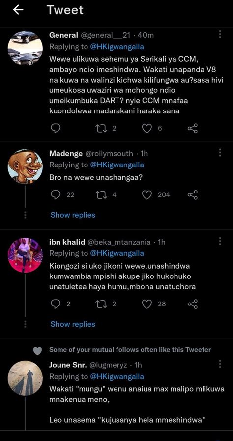 Spana V A R Movement On Twitter Mheshimiwa Kigwangalla Ameamkia