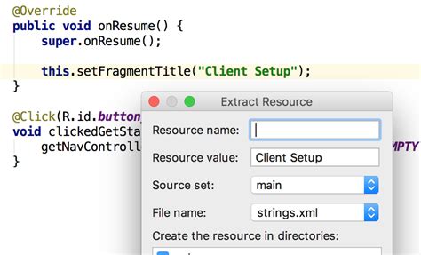 Android Studio Automatically Generated Name For Extract String Resource