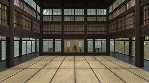 Japanese Dojo - 3D Model by sergio delacruz