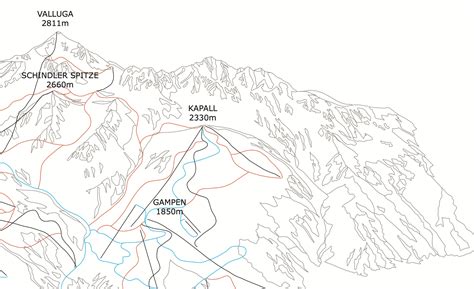 St. Anton Ski Piste Map Poster/Print | Etsy