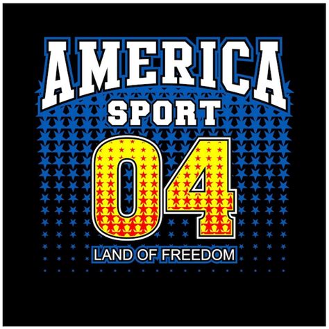 Premium Vector America Sport Vintage Typography Design In Vector