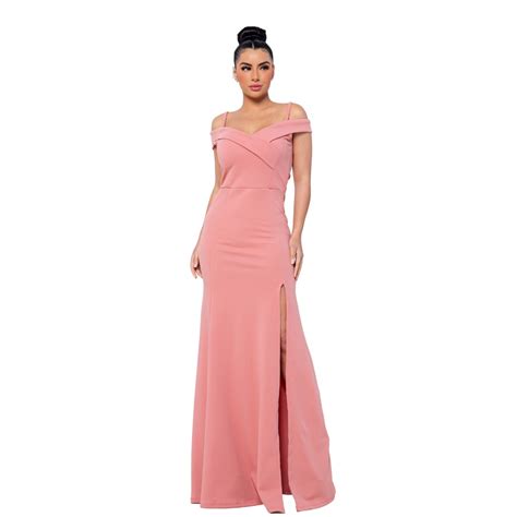 Vestido Longo Nude Batizado Madrinha De Casamento Noiva Formanda Aniver Anos Bodas Eventos