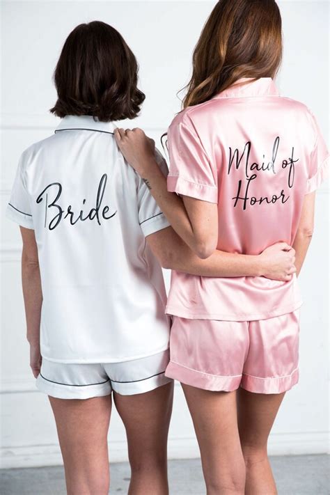 Bridal Party Pj Sets Bridesmaid Pajamas Pajama Set Etsy