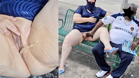 BBW Hijab Muslim Milf Let Stranger At The Bus Stop C Twice On Her Big Meaty P K