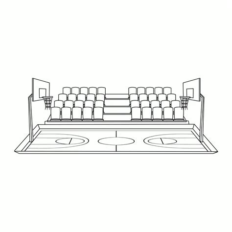 How to Draw A Basketball Court Step by Step
